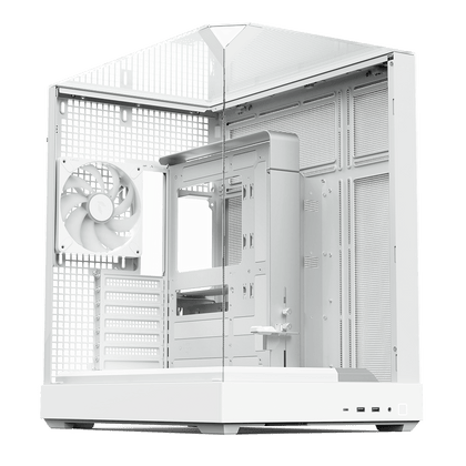 APNX V2 ARGB Mid Tower Case 4 Fan ARGB White - AHW Store