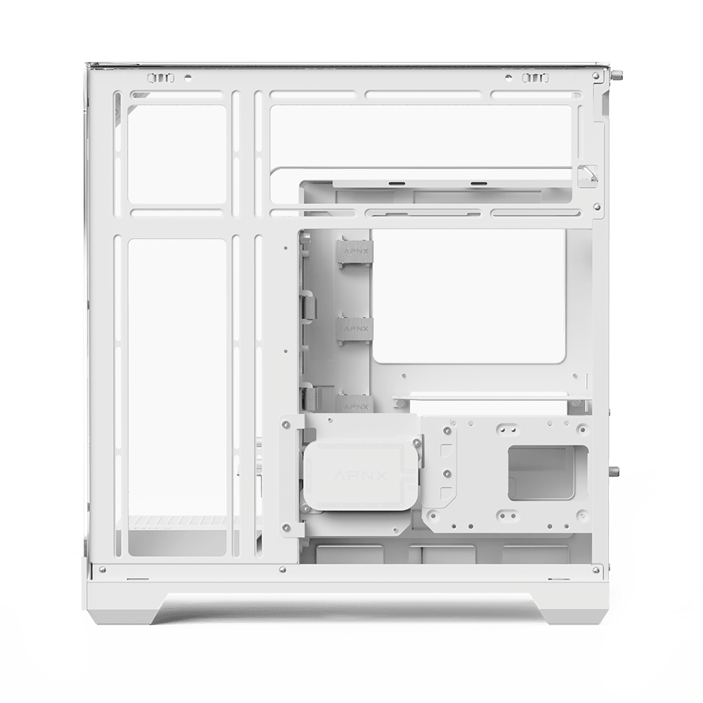 APNX V2 ARGB Mid Tower Case 4 Fan ARGB White - AHW Store