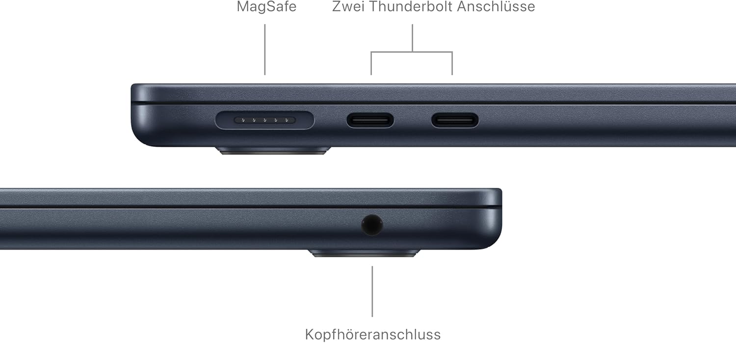 Apple 2024 MacBook Air Laptop M3 Chip 8GB Ram 512GB SSD 13" Retina Display Mitternacht - AHW Store