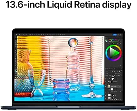 Apple MacBook Air Laptop M2 chip 16GB RAM 256GB SSD 13.6 - inch Retina Display Midnight - AHW Store