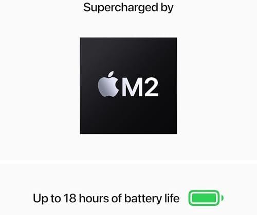 Apple MacBook Air Laptop M2 chip 16GB RAM 256GB SSD 13.6 - inch Retina Display Midnight - AHW Store