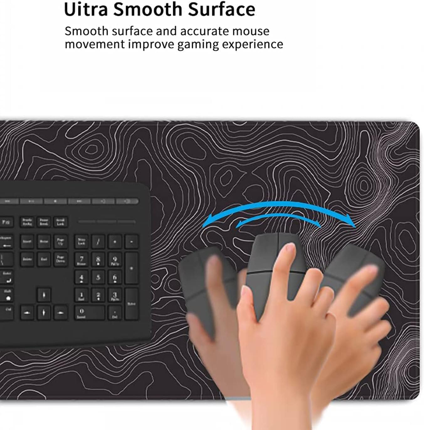AQQA CHMIJ Large Mouse Pad Matï¼ˆ11.8x31.5 in Extended Gaming Mouse Pad with Non - Slip Rubber Base,Ba - AHW Store