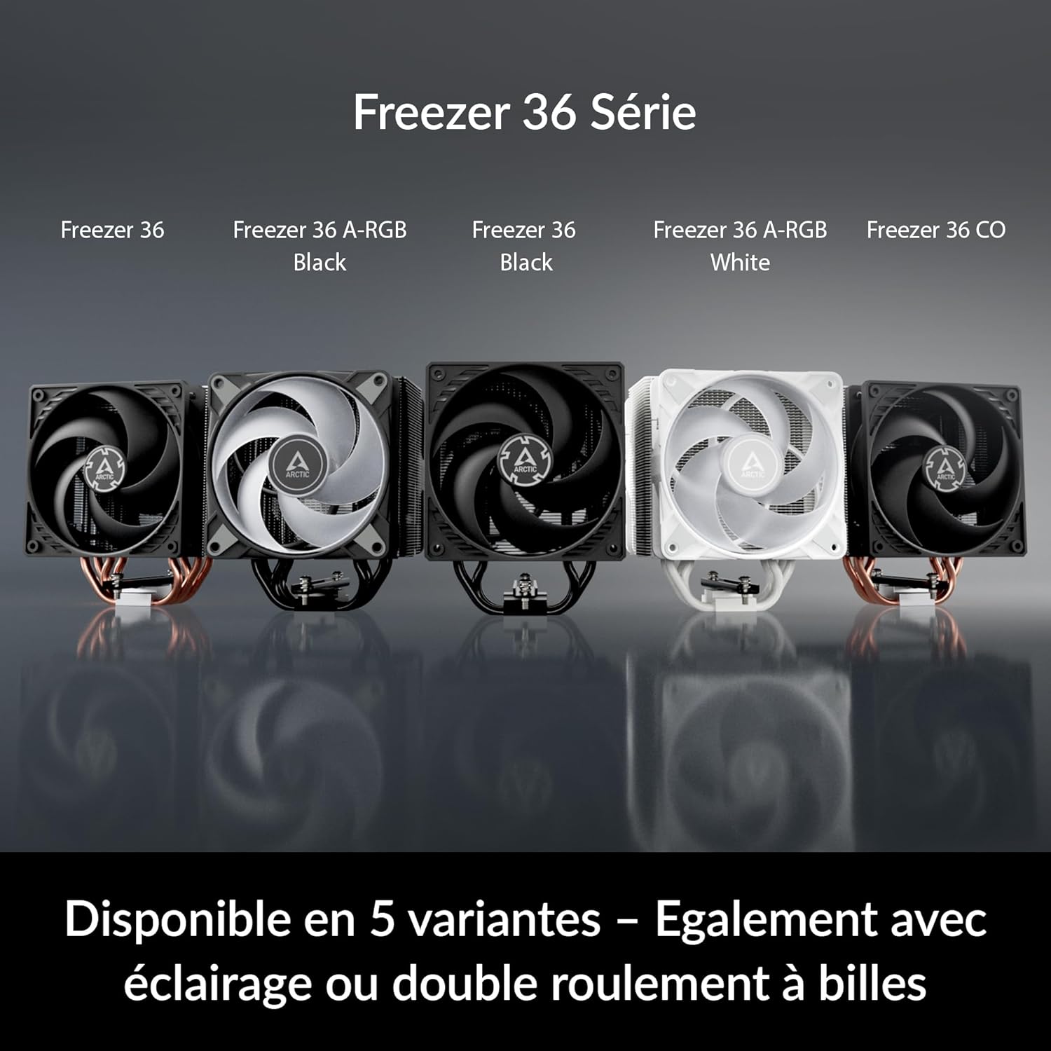 ARCTIC Freezer 36 CO - Single - Tower CPU Cooler with Push - Pull, Two Pressure - optimised 120 mm P Fans, - AHW Store