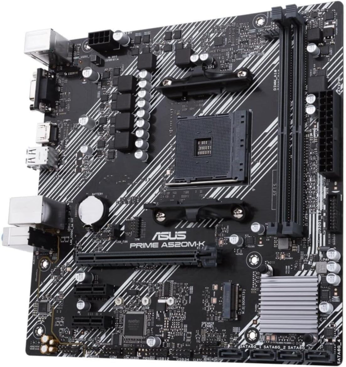 Asus A520M - K Prime DDR4 AM4 M - ATX Motherboard Black - AHW Store