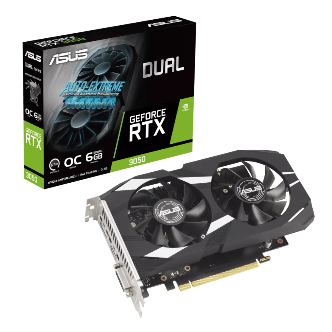 ASUS DUAL GeForce RTX 3050 OC 6GB GDDR6 Graphics Card - AHW Store
