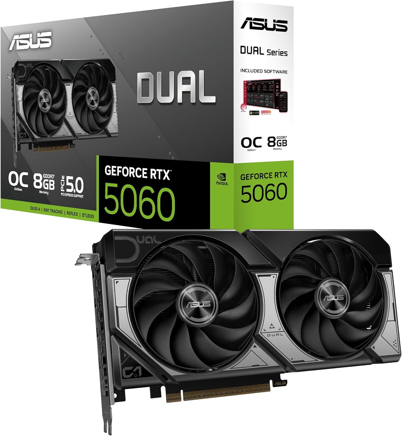 ASUS Dual GeForce RTX 5060 8GB GDDR7 OC Graphics Card - AHW Store
