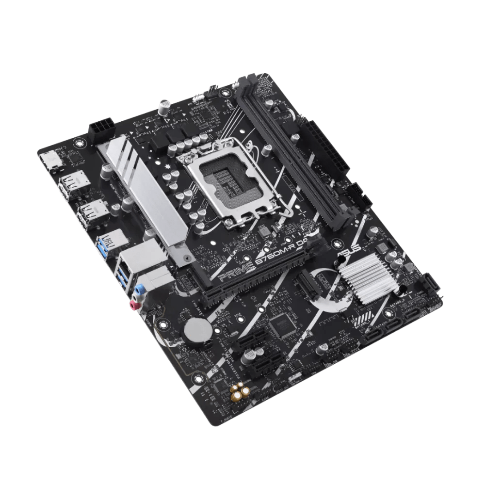 Asus Prime B760M - R D4 DDR4 LGA1700 M - ATX Motherboard Black - AHW Store