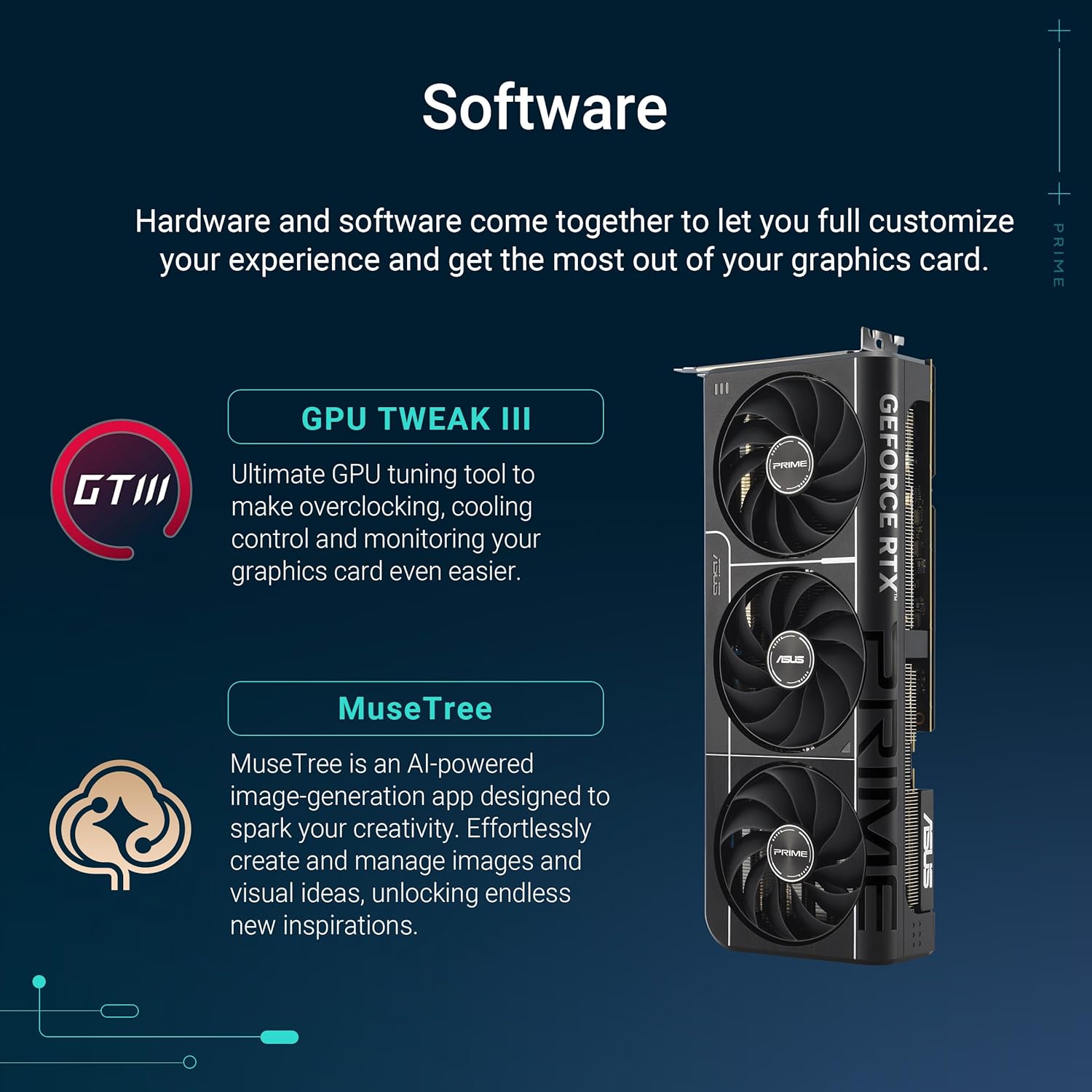 ASUS Prime GeForce RTX 5070 Ti OC 16G GDDR7 Graphics Card - PCIe 5.0,2527MHz Boost Clock, 1 x HDMI 2 - AHW Store