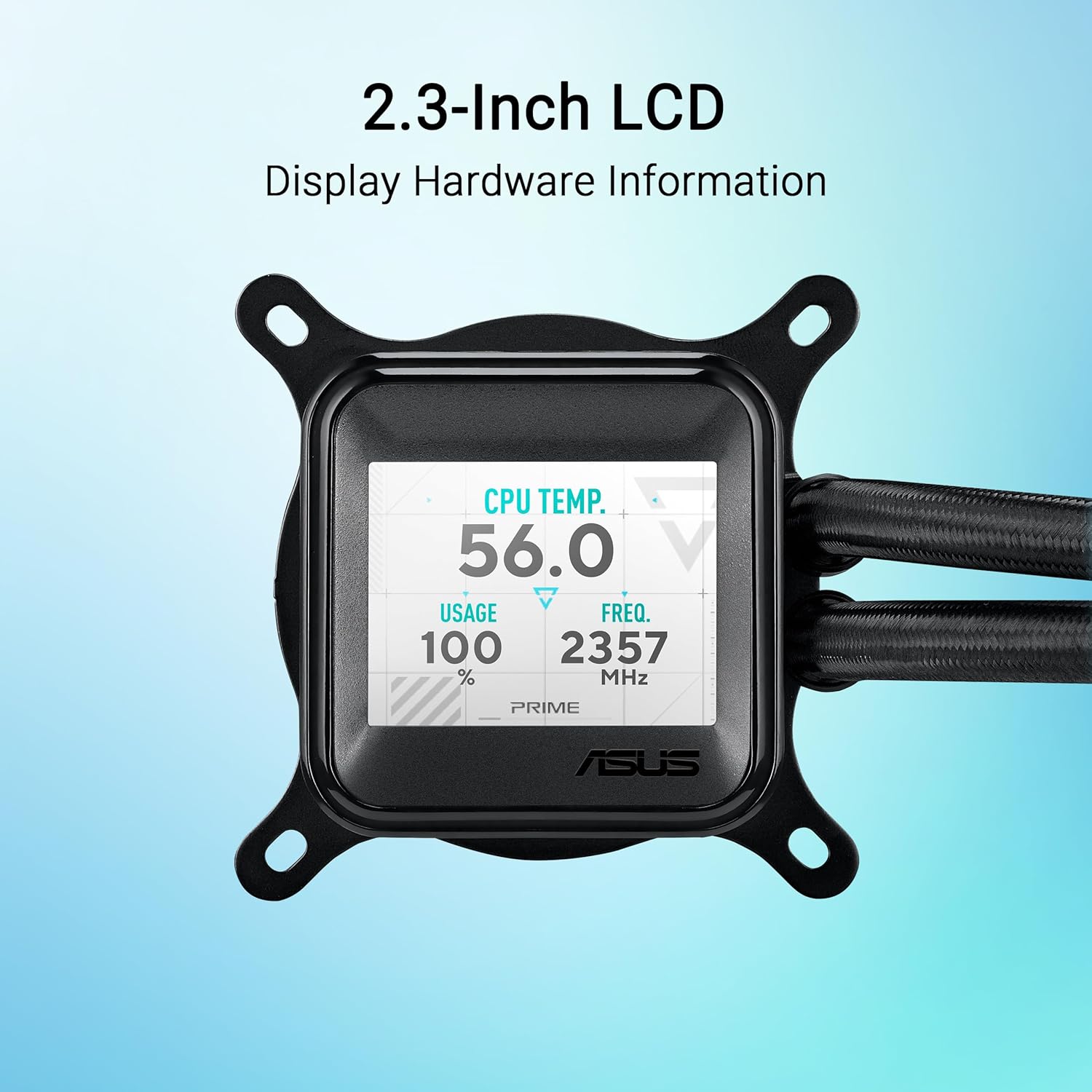 ASUS PRIME LC ARGB LCD ALL - IN - ONE CPU LIQUID COOLER, CPU & GPU INFORMATION WITH SHARP SCREEN HIGH PE - AHW Store