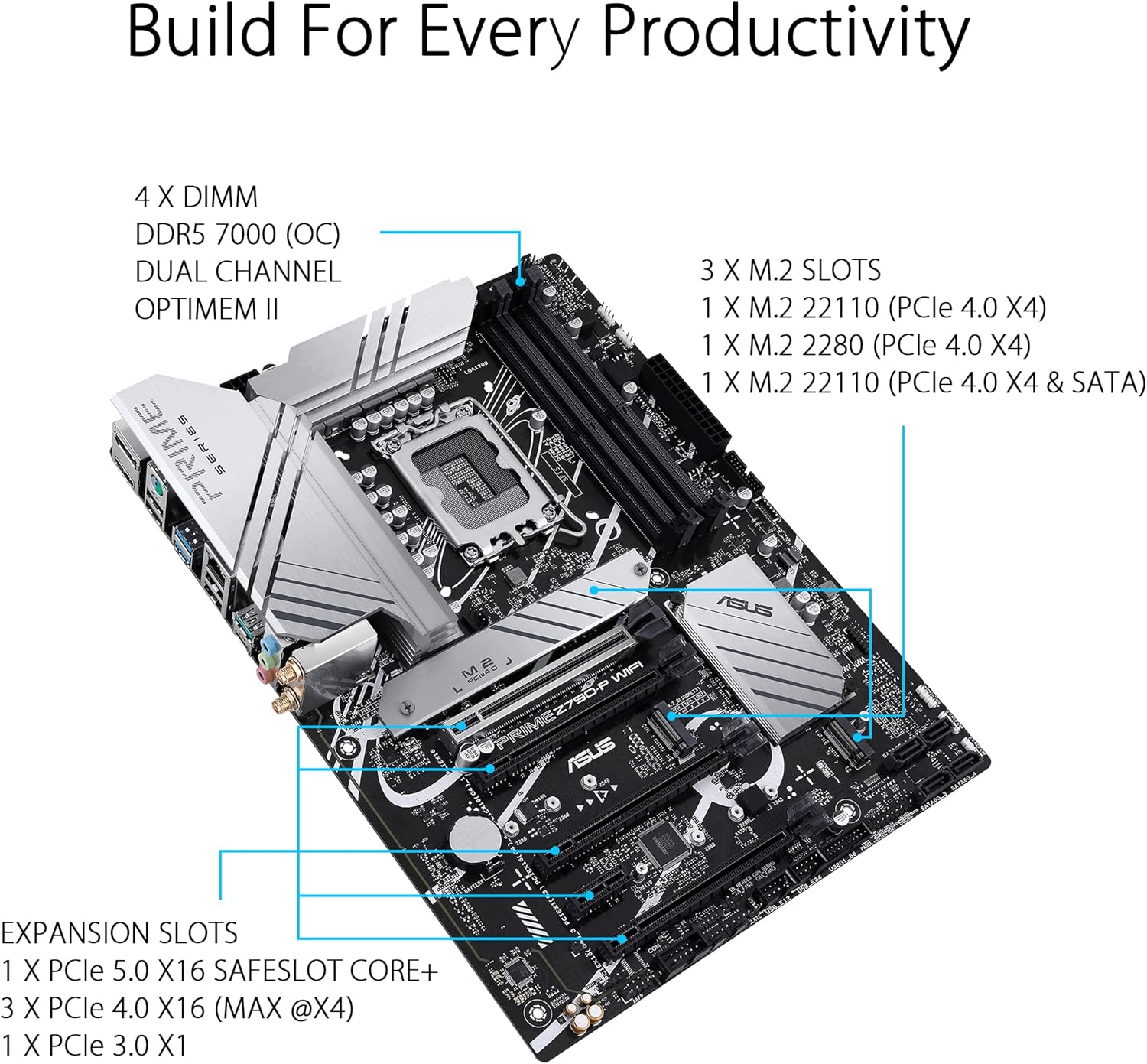 ASUS PRIME Z790 - P WIFI Socket LGA 1700 Motherboard - AHW Store