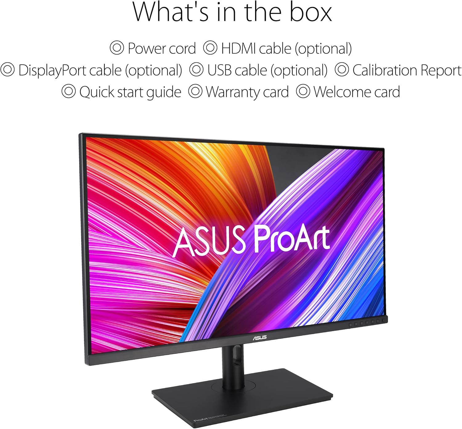 ASUS ProArt PA328QV Professional Monitor 32 Inch IPS 2K 75Hz 5ms Black - AHW Store