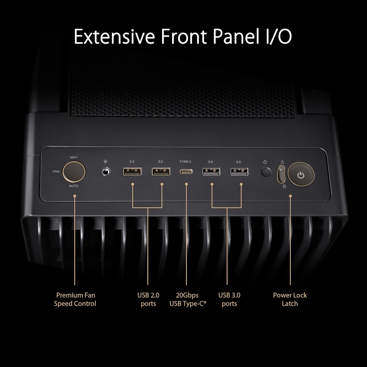 ASUS ProArt PA602 E - ATX computer case, 420 mm radiator support, one 140 mm and two 200mm pre - install - AHW Store