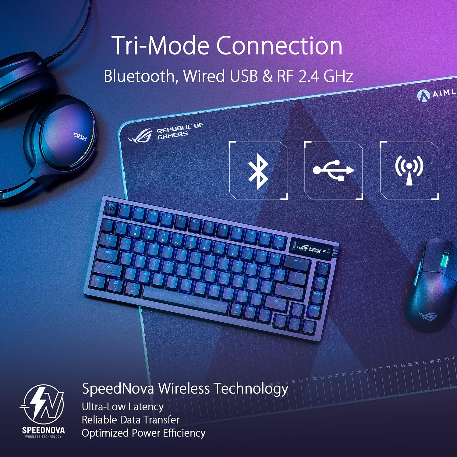 ASUS ROG Azoth 75 Wireless Mechanical Keyboard - AHW Store