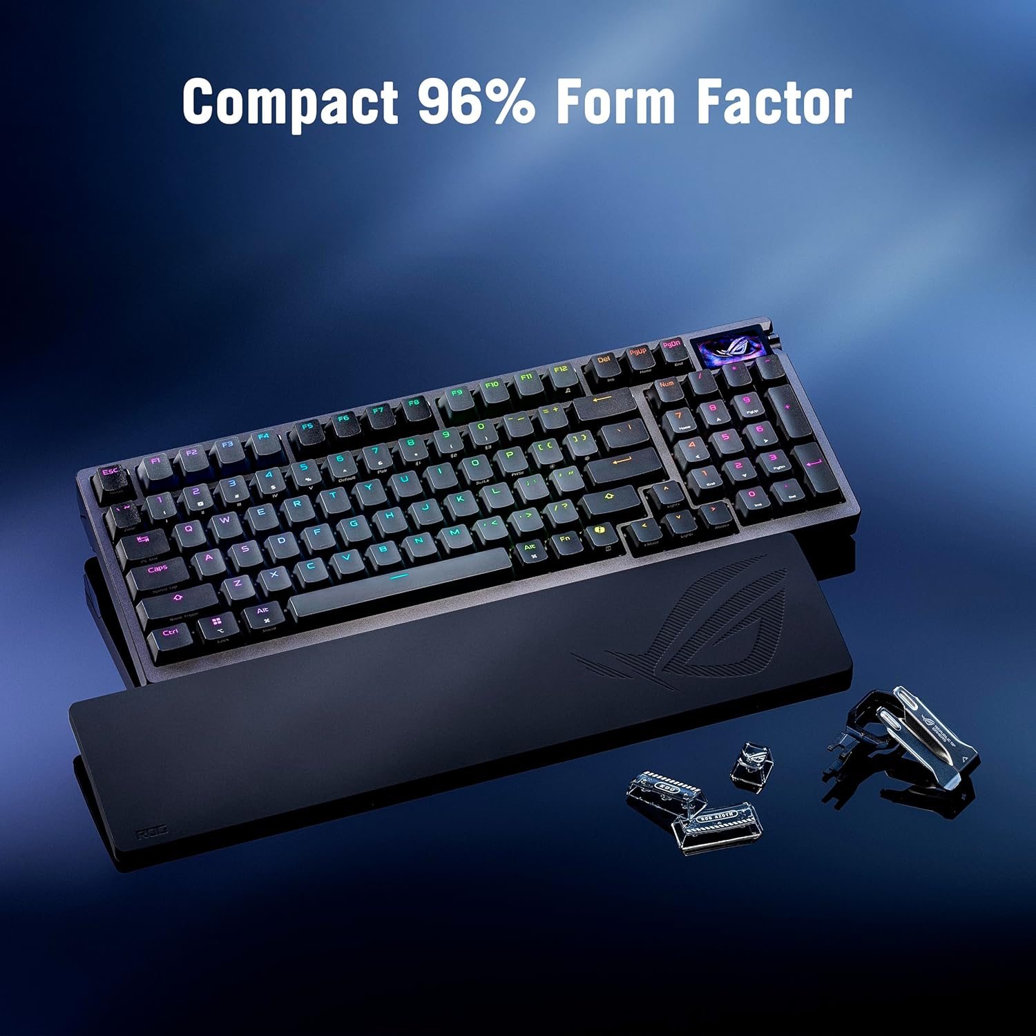 ASUS ROG Azoth 96 HE Wireless Hall Effect Gaming Keyboard – 96% Full - Size, Tri - Mode, Hot Swappable M - AHW Store
