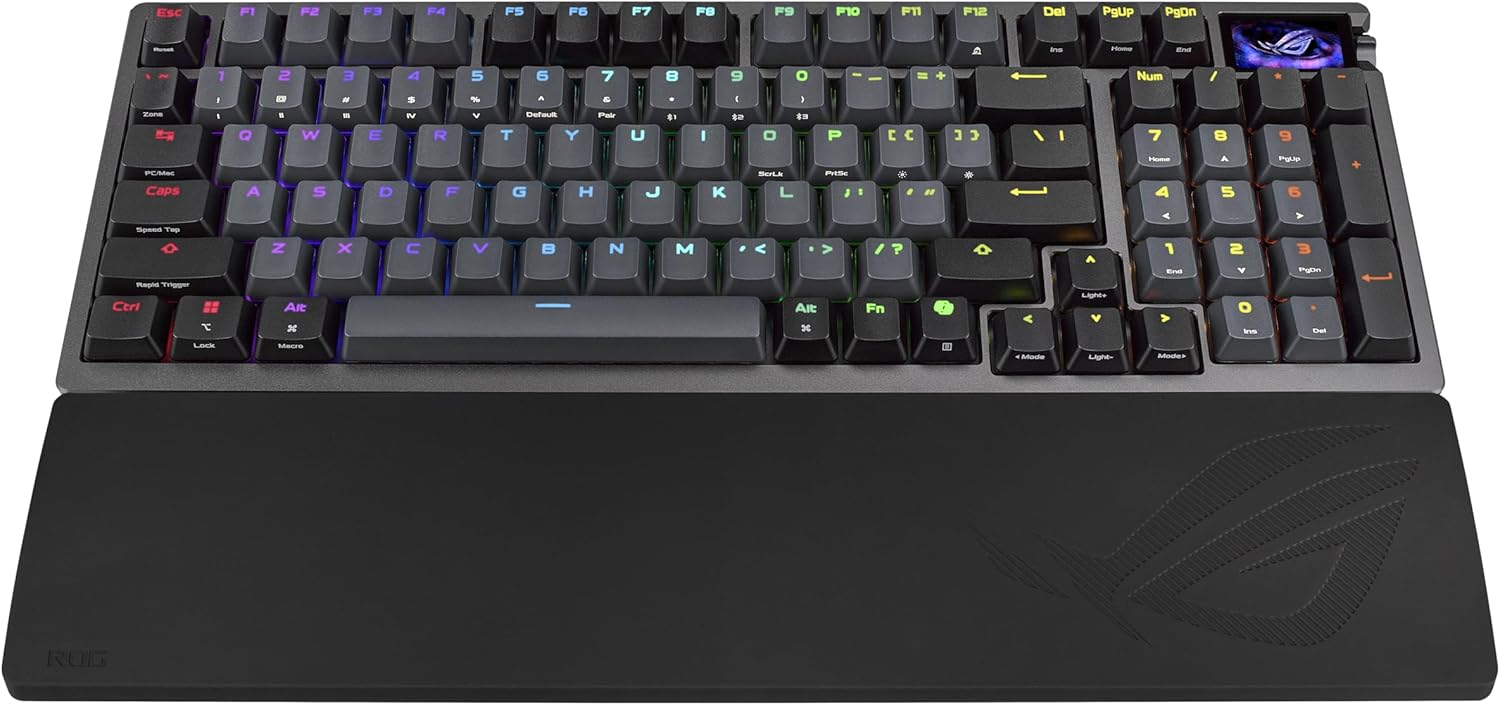 ASUS ROG Azoth 96 HE Wireless Hall Effect Gaming Keyboard – 96% Full - Size, Tri - Mode, Hot Swappable M - AHW Store