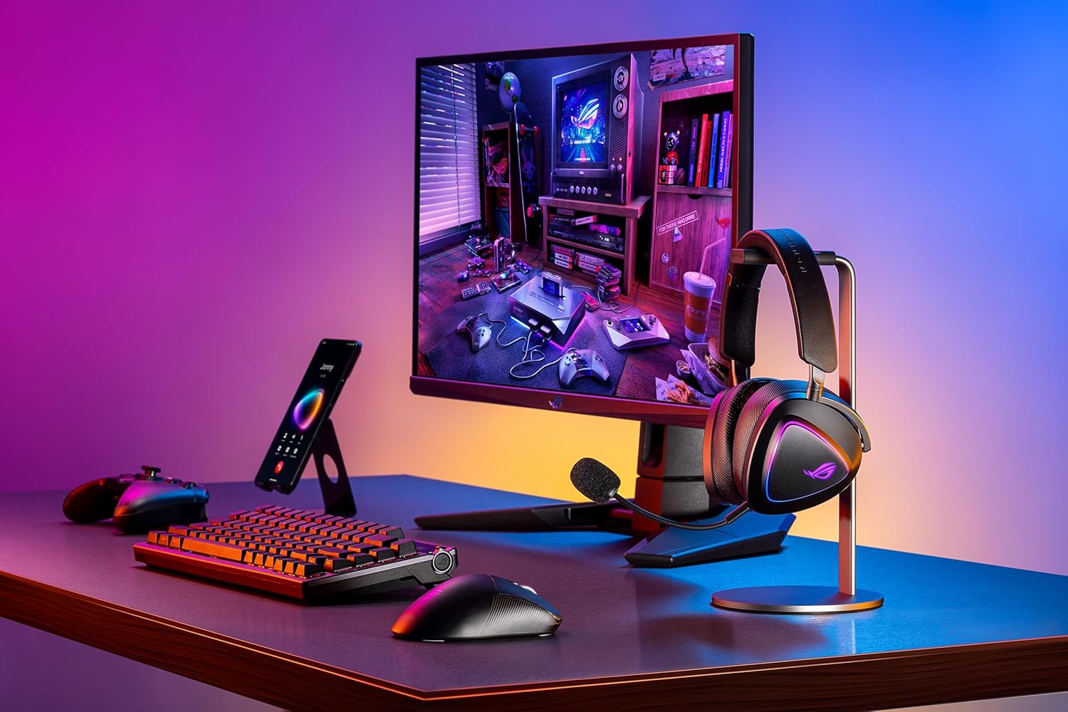 ASUS ROG Delta II Wireless Gaming Headset (BT, ROG SpeedNova 2.4GHz, 3.5mm, 50mm Titanium - Plated Dri - AHW Store