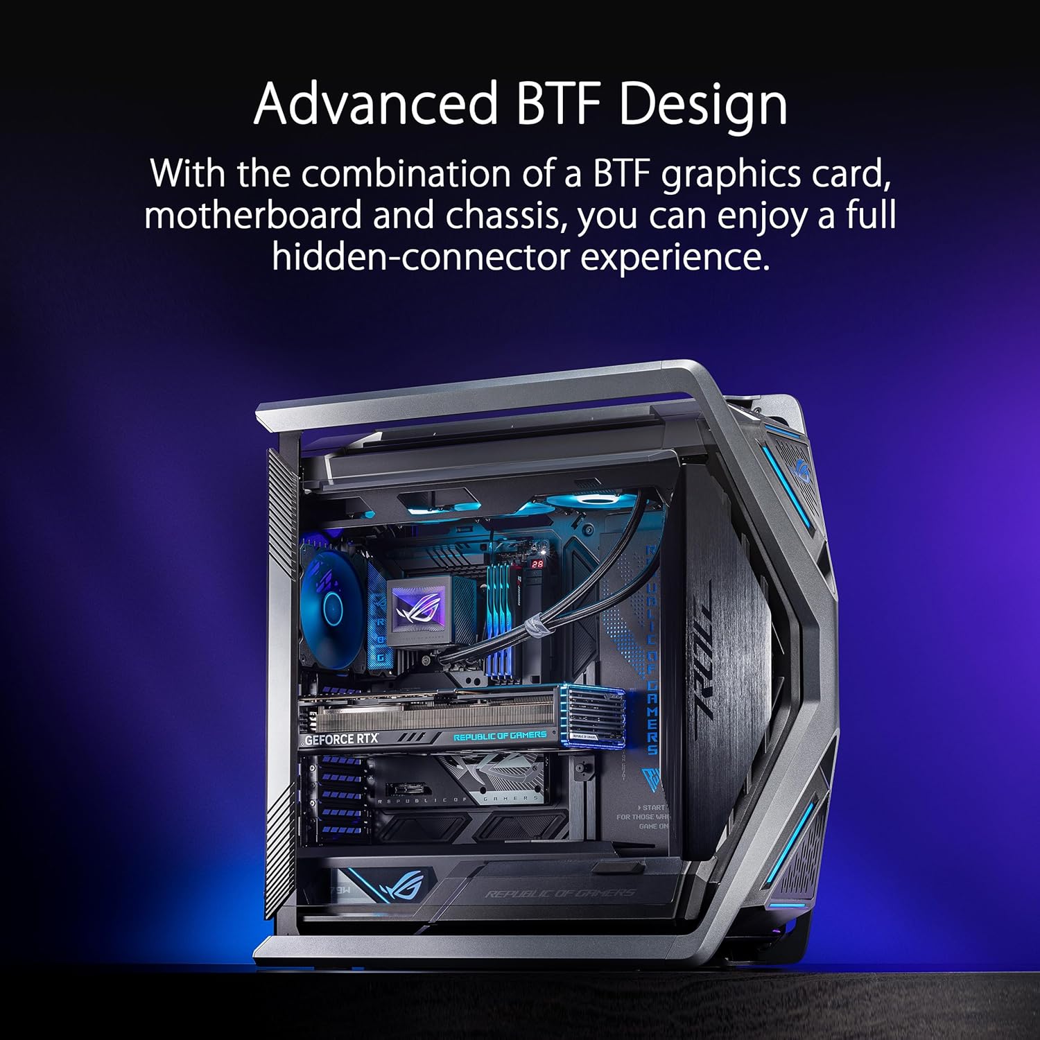 ASUS ROG GR701 FAN ALUMINIUM - STEEL ALLOY TEMPERED GLASS USB 3.2 EATX/ATX/MINI - ATX/MICRO - ATX BTF ED - AHW Store