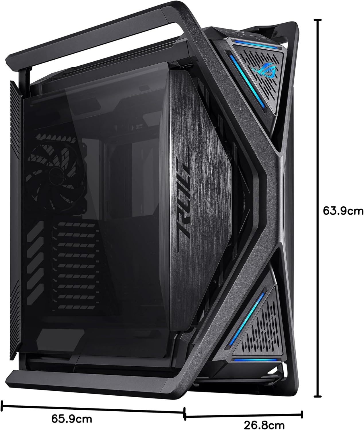 ASUS ROG GR701 FAN ALUMINIUM - STEEL ALLOY TEMPERED GLASS USB 3.2 EATX/ATX/MINI - ATX/MICRO - ATX BTF ED - AHW Store