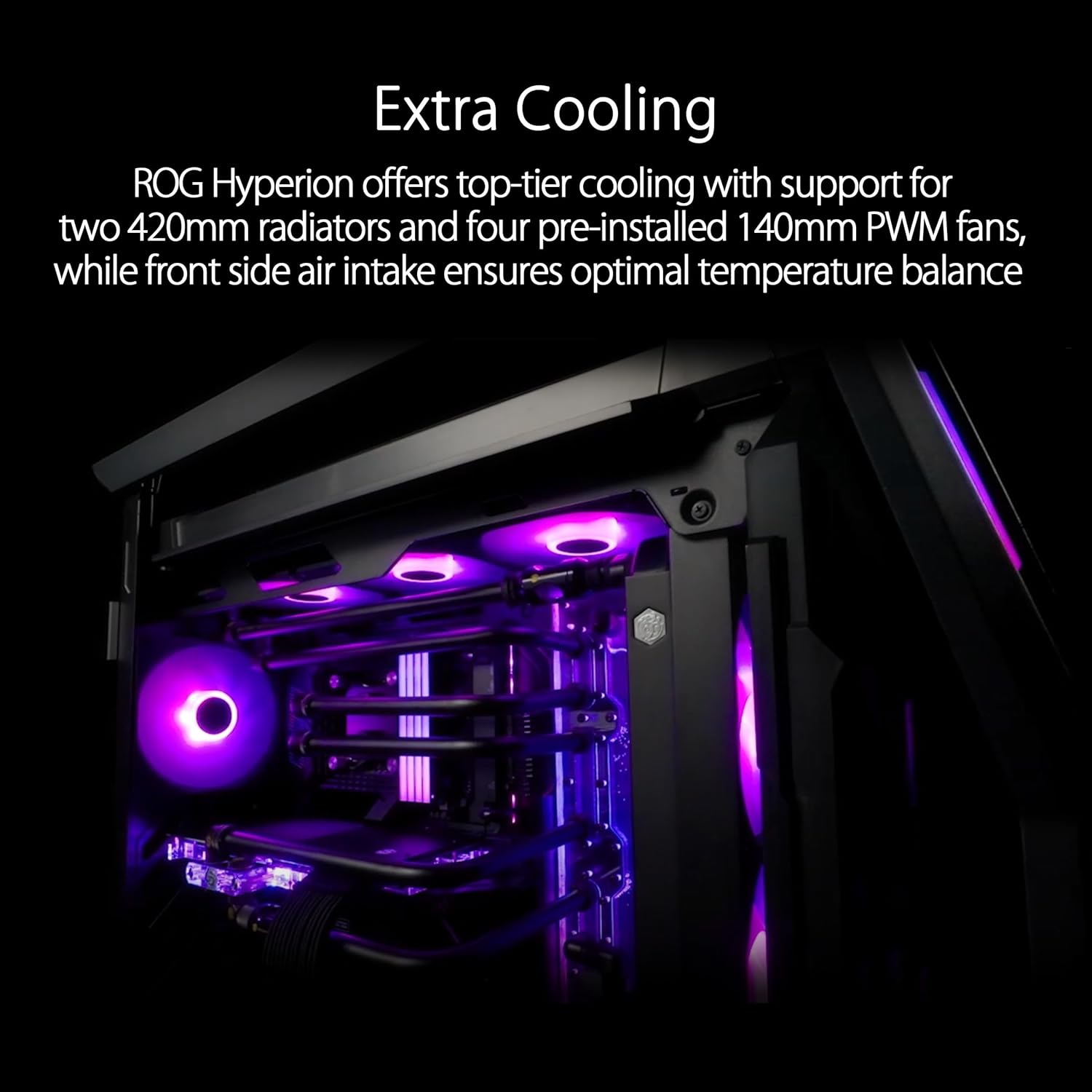 ASUS ROG GR701 FAN ALUMINIUM - STEEL ALLOY TEMPERED GLASS USB 3.2 EATX/ATX/MINI - ATX/MICRO - ATX BTF ED - AHW Store