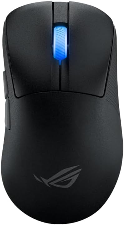 ASUS ROG Keris II Ace Wireless Gaming Mouse 42000 DPI 54g Ultra Lightweight AimPoint Pro Optical Sensor Optical Micro Switches SpeedNova ROG Polling Rate Booster Esports - Black - AHW Store