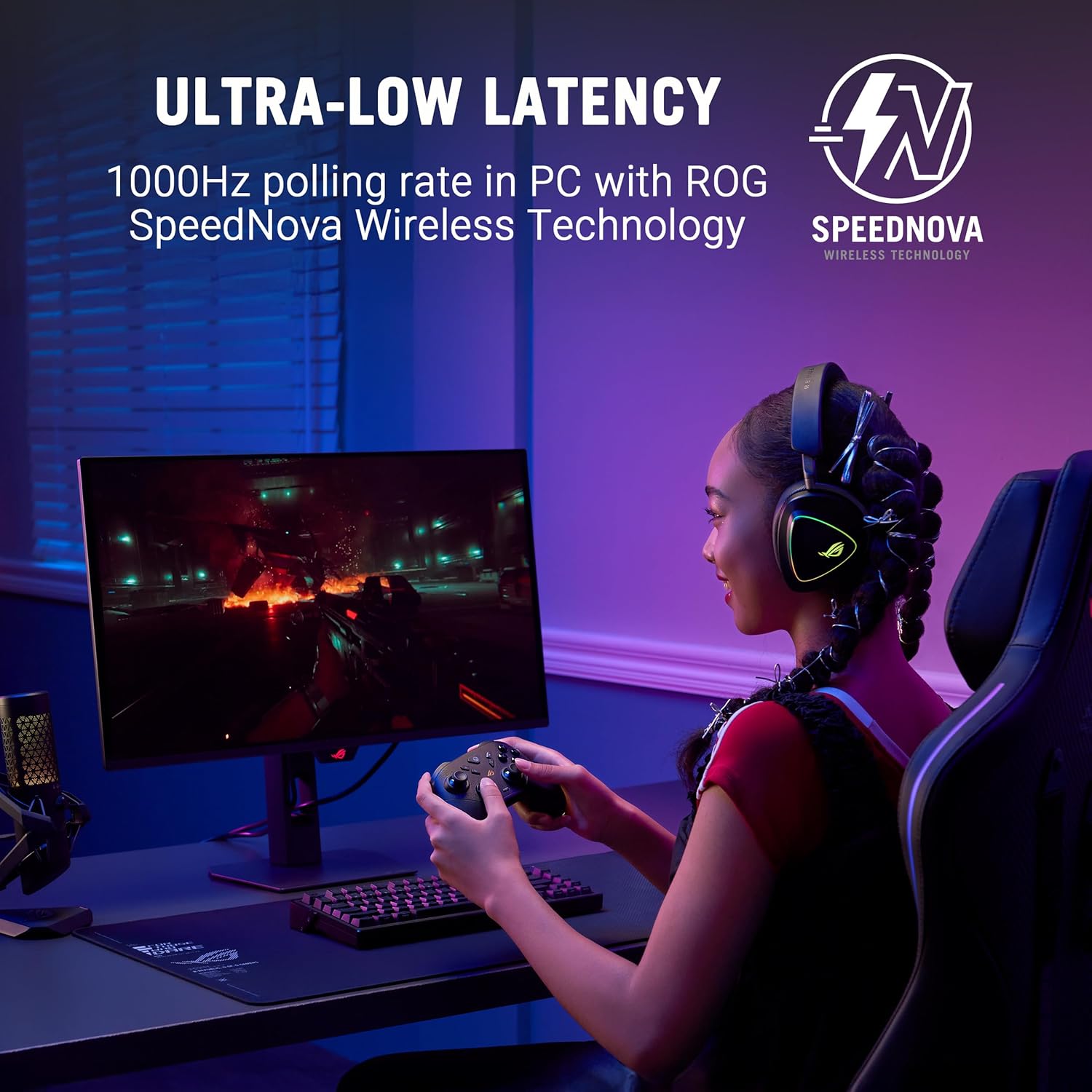 ASUS ROG Raikiri II Xbox Wireless Gaming Controller – 2.4GHz/BT/3.5mm, TMR Joysticks, Anti - Slip Grip - AHW Store
