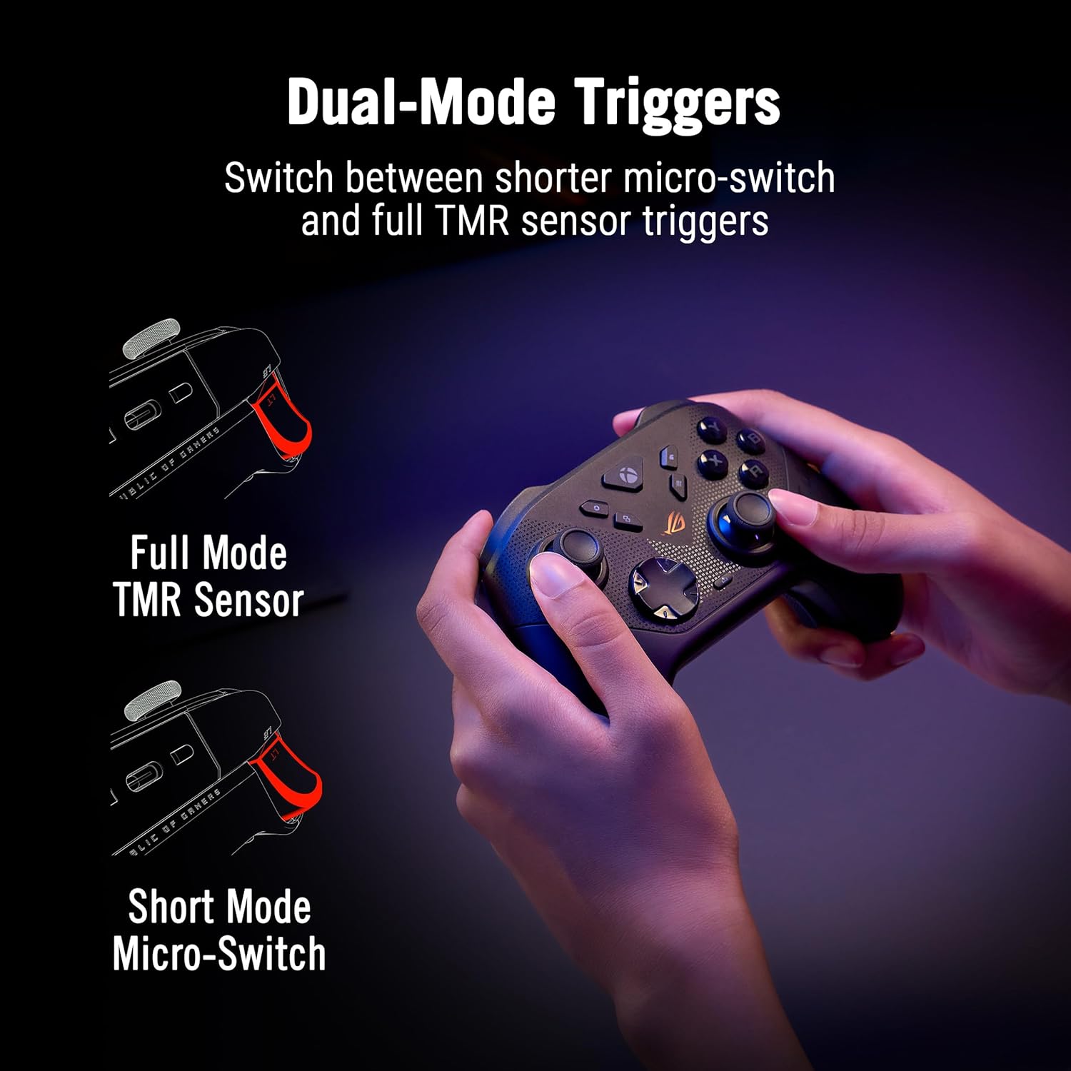 ASUS ROG Raikiri II Xbox Wireless Gaming Controller – 2.4GHz/BT/3.5mm, TMR Joysticks, Anti - Slip Grip - AHW Store