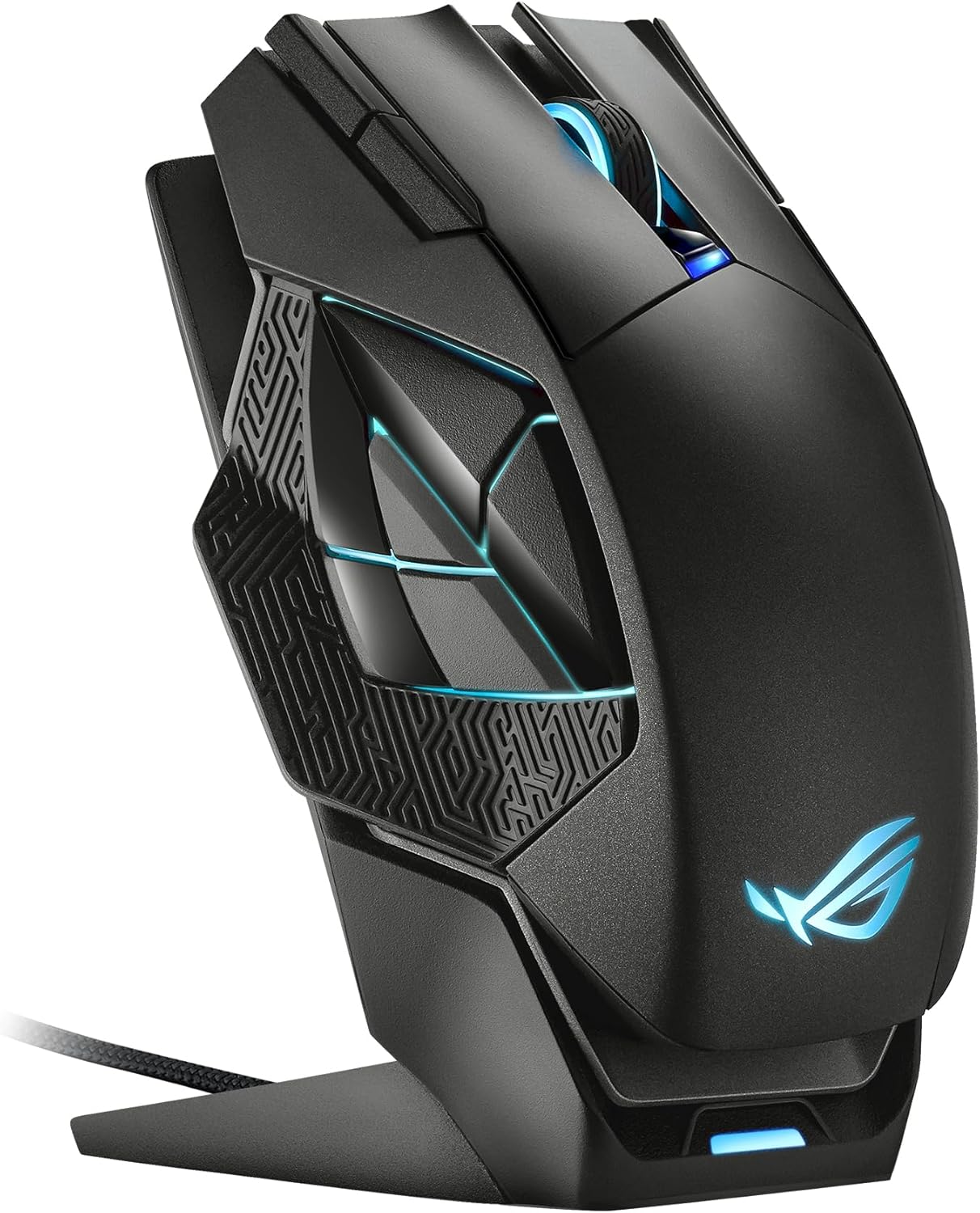 ASUS ROG Spatha X Wireless Gaming Mouse 19000 DPI 12 Programmable Buttons Magnetic Charging Dock Push - Fit Hot - Swap Switch Sockets ROG Micro Switches Aura RGB Lighting - Black - AHW Store