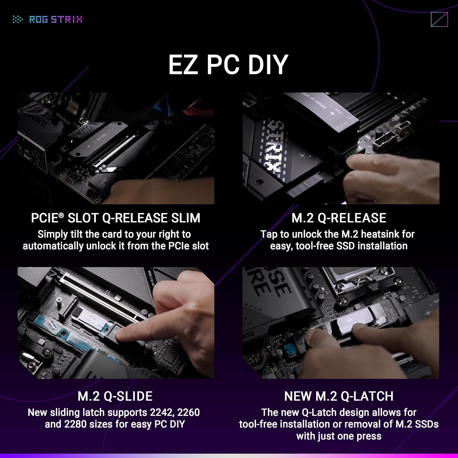 ASUS ROG Strix X870E - E Gaming WiFi AMD Motherboard, 18+2+2 Power Stages, DDR5 Slot, Five M.2 Slots, - AHW Store