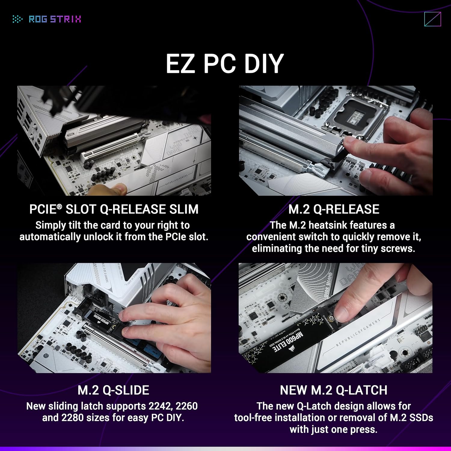 ASUS ROG Strix Z890 - A Gaming WiFi Motherboard Socket Intel LGA 1851 (ATX, Advanced AI, DDR5, WiFi 7, - AHW Store