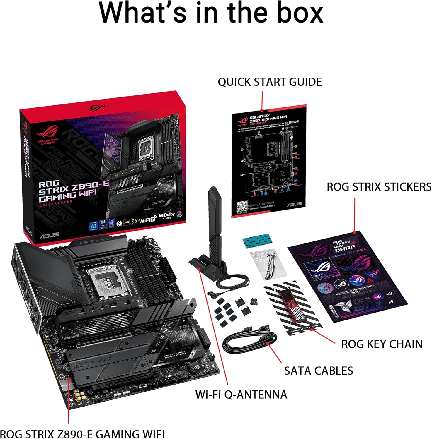 ASUS ROG Strix Z890 - E Gaming WiFi, Intel ATX Motherboard, 18+1+2+2 Alimenration Stages, DDR5 Slot, P - AHW Store