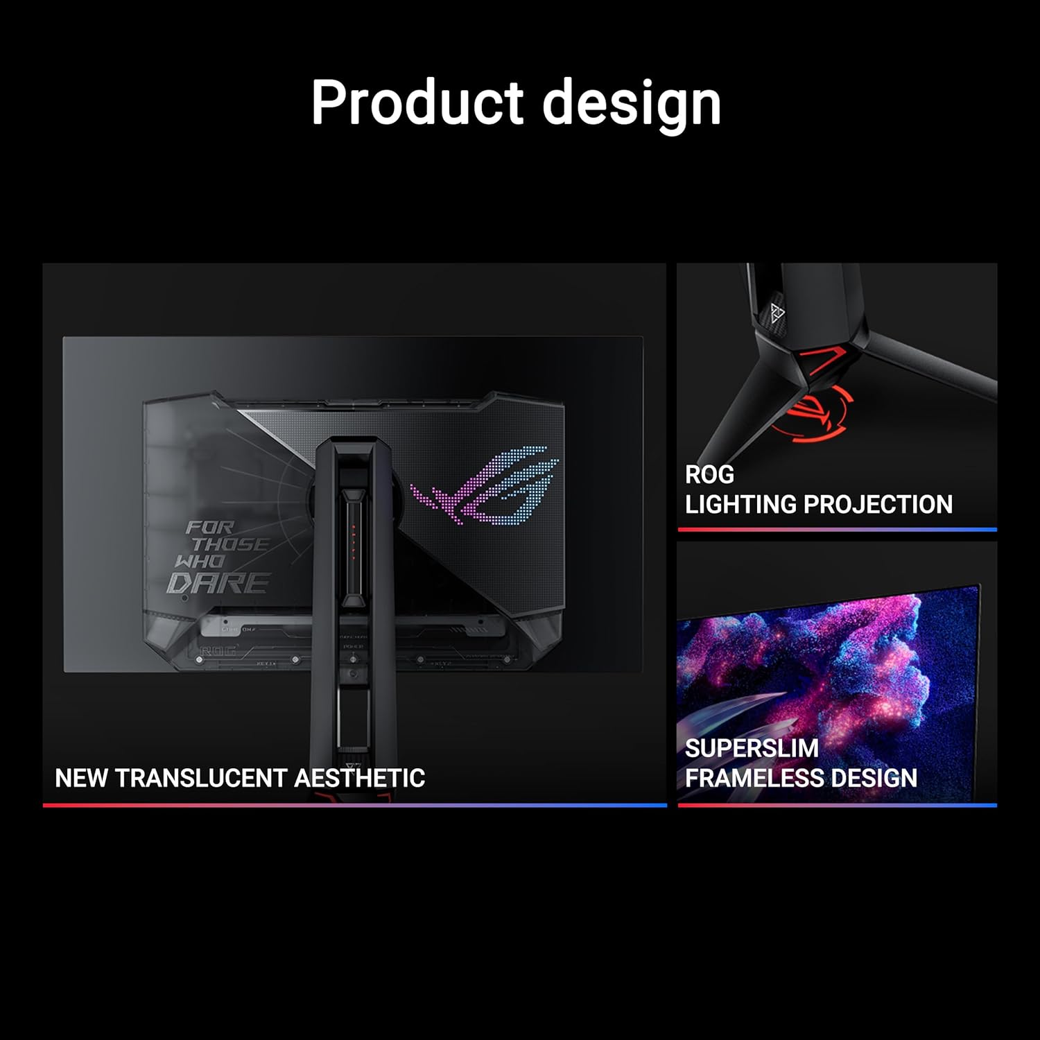 ASUS ROG Swift OLED PG27AQDP gaming monitor ― 27-inch WOLED, 480Hz, 0.03ms, G-SYNC® compatible, cust - AHW Store