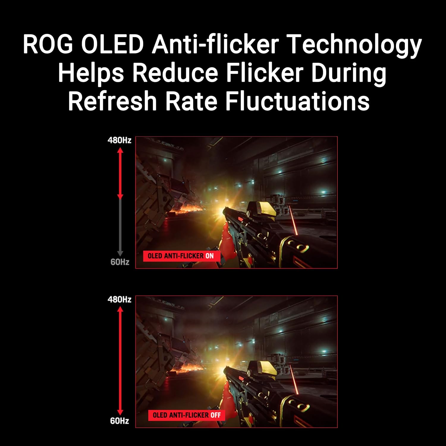 ASUS ROG Swift OLED PG27AQDP gaming monitor ― 27-inch WOLED, 480Hz, 0.03ms, G-SYNC® compatible, cust - AHW Store