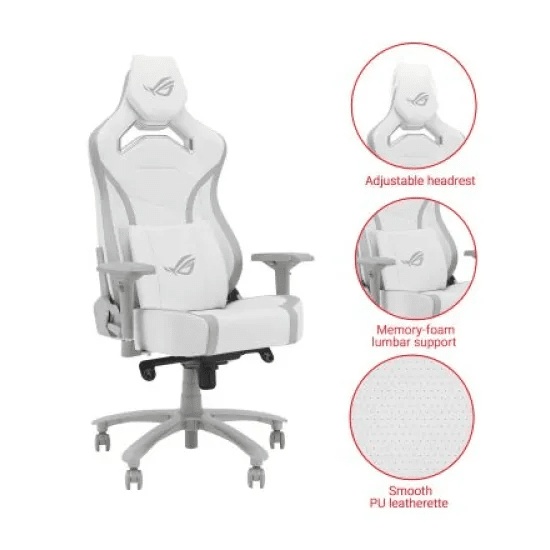 ASUS SL301CW ROG CHARIOT X CORE Gaming Chair - White - AHW Store
