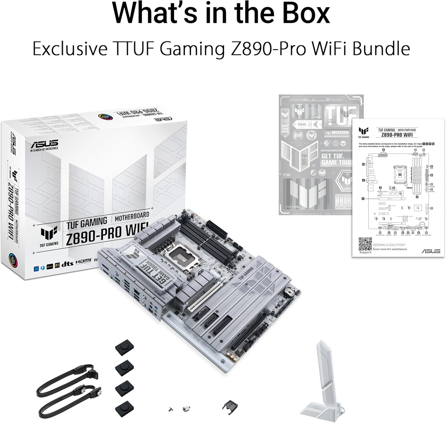 ASUS TUF GAMING Z890 - PRO WIFI, Intel ATX Motherboard, 16+1+2+1 Power Stages, DDR5 Slot, PCIe 5.0, Ne - AHW Store