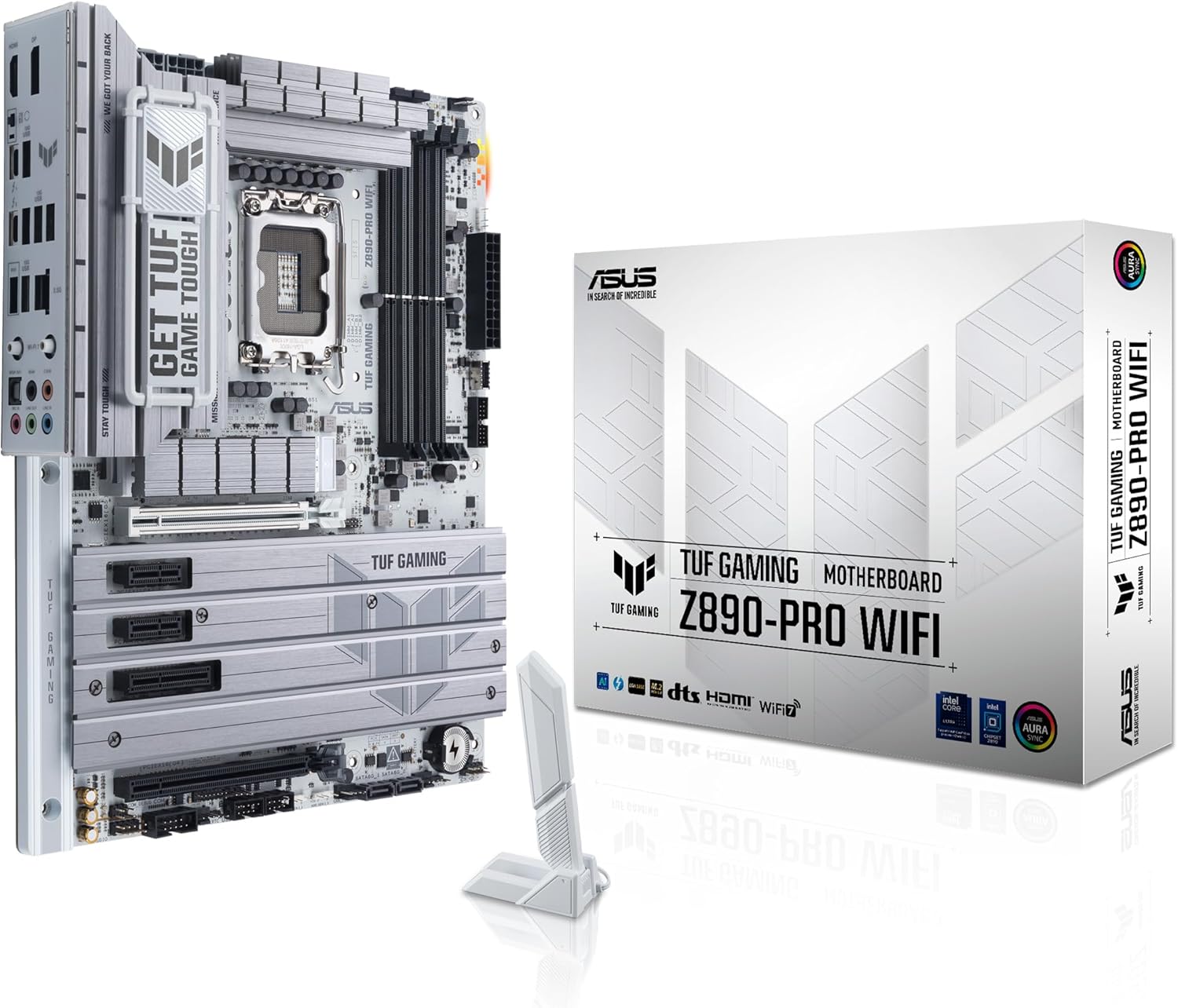 ASUS TUF GAMING Z890 - PRO WIFI, Intel ATX Motherboard, 16+1+2+1 Power Stages, DDR5 Slot, PCIe 5.0, Ne - AHW Store