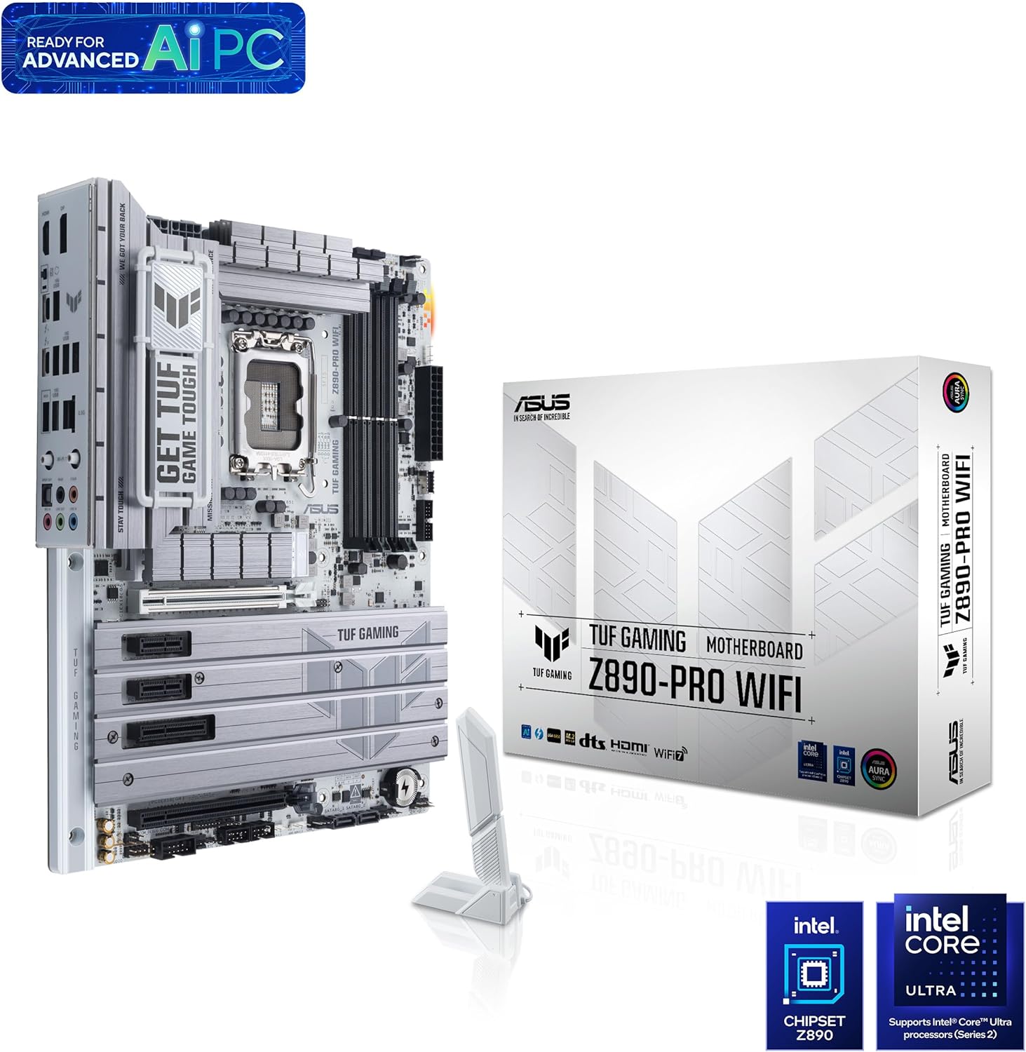 ASUS TUF GAMING Z890 - PRO WIFI, Intel ATX Motherboard, 16+1+2+1 Power Stages, DDR5 Slot, PCIe 5.0, Ne - AHW Store