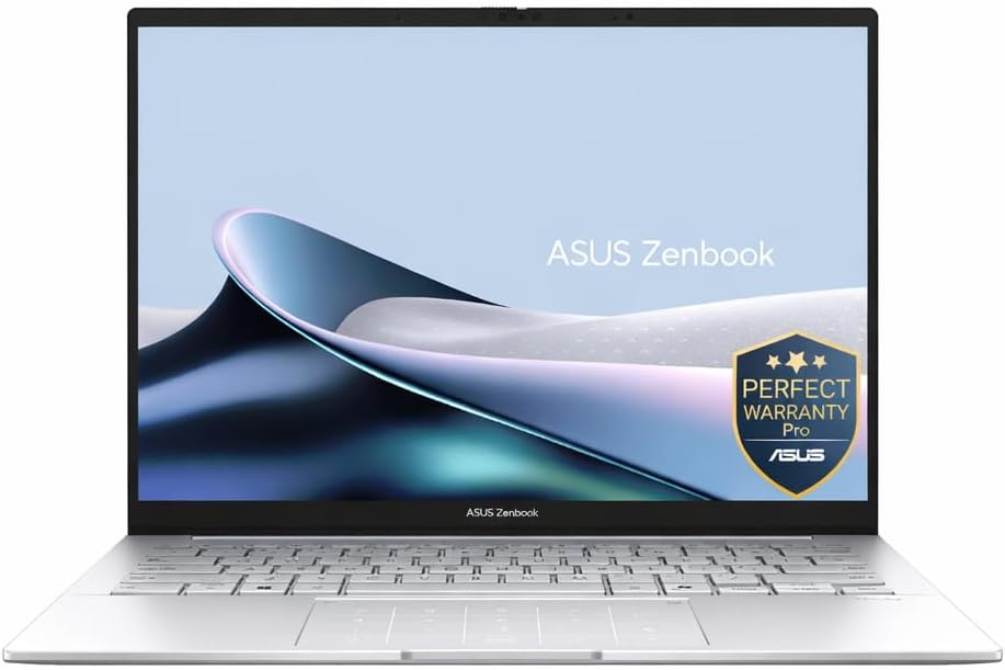 ASUS Zenbook 14 OLED UX3405CA - PZ009W 14 Inch 3K Touchscreen AI Laptop Intel Core Ultra 9 285H 32GB LPDDR5X 1TB NVMe SSD Intel Arc Graphics Windows 11 Copilot Plus PC Ultra Slim Notebook - AHW Store