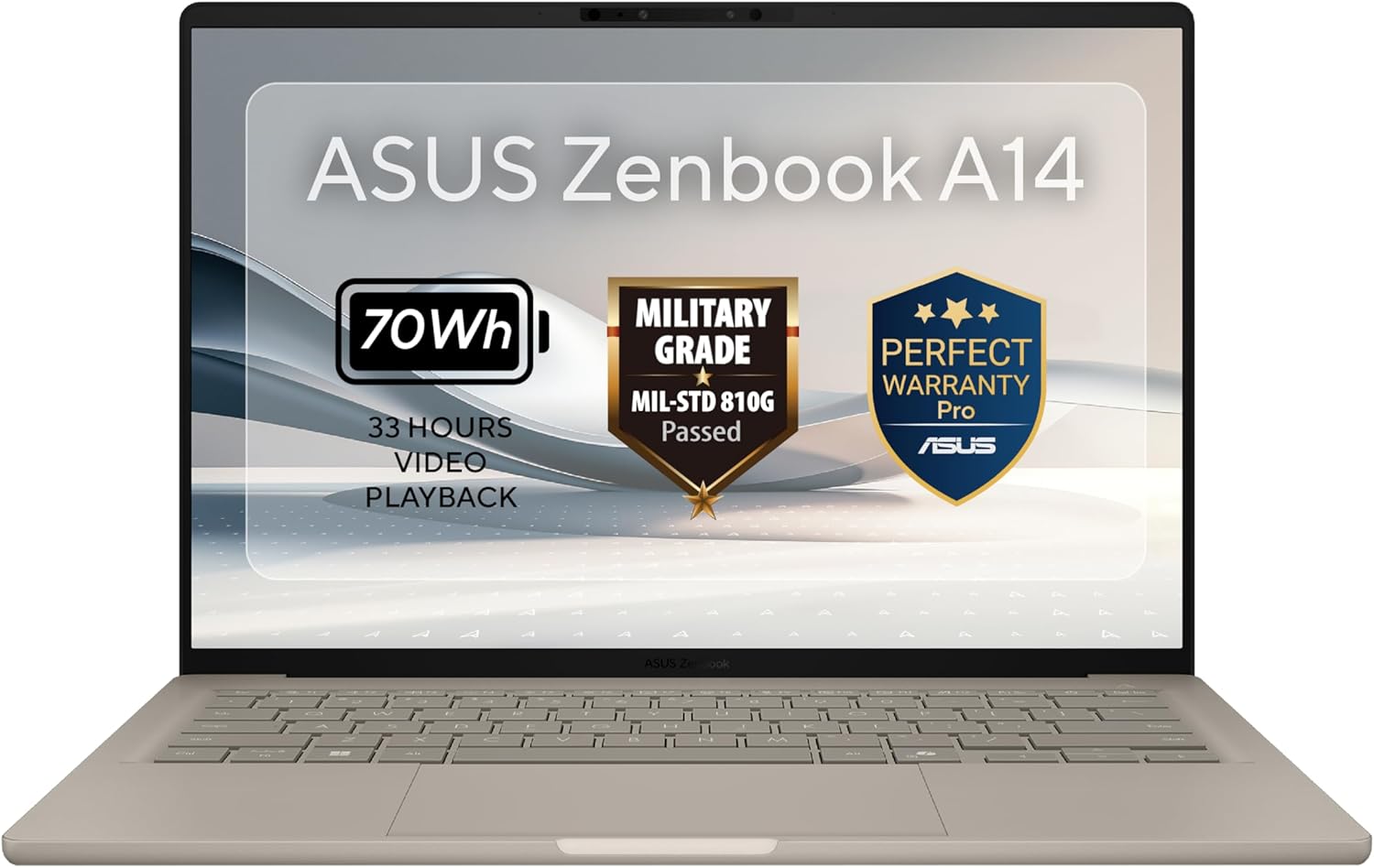 ASUS Zenbook 14 OLED UX3407RA - QD906W 14 Inch FHD Plus AI Laptop Snapdragon X Elite X1E - 78 - 100 32GB LPDDR5X 1TB NVMe SSD Qualcomm Adreno GPU Windows 11 Copilot Plus PC Slim Notebook With Sleeve - AHW Store