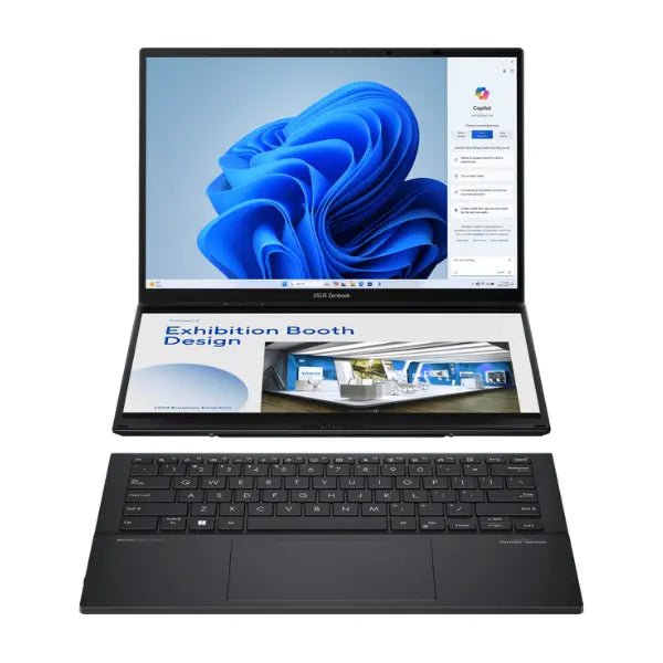 ASUS Zenbook Duo UX8406CA-PZ062W Dual 14 Inch 3K 120Hz OLED Touchscreen AI Laptop Intel Core Ultra 7 255H 32GB LPDDR5X 1TB NVMe SSD Intel Arc Graphics Windows 11 1 Year Warranty - AHW Store