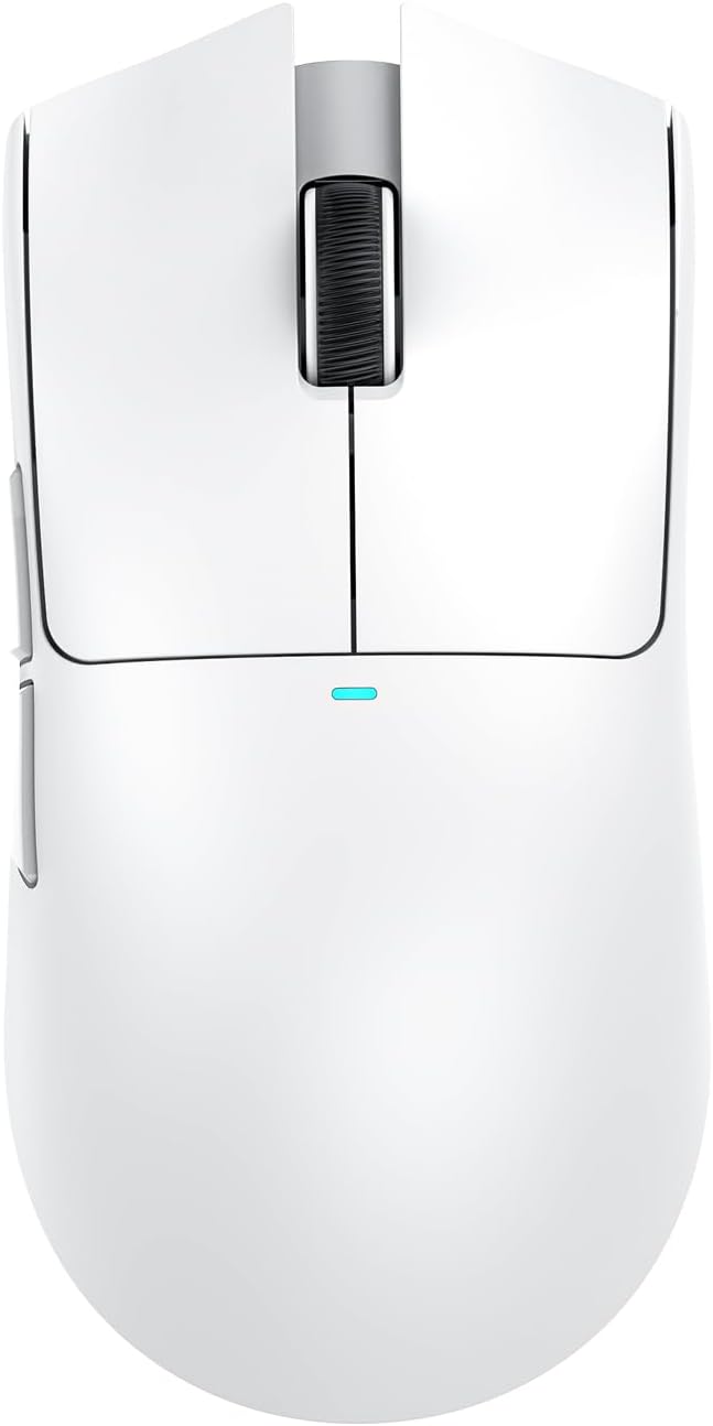 Attack Shark X11 Gaming Mouse 22000 DPI BT/2.4G Wireless/Wired Magnetic Charging Dock – White