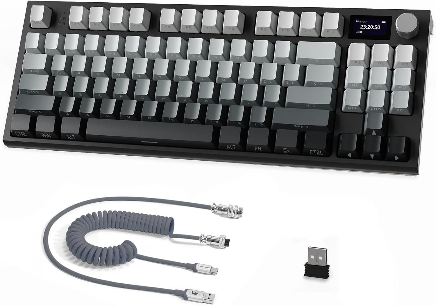 ATTACK SHARK K86 Wireless Mechanical Keyboard, 2.4G/BT5.0/USB - C Wired Gaming Keyboard, 75% TKL Layou - AHW Store