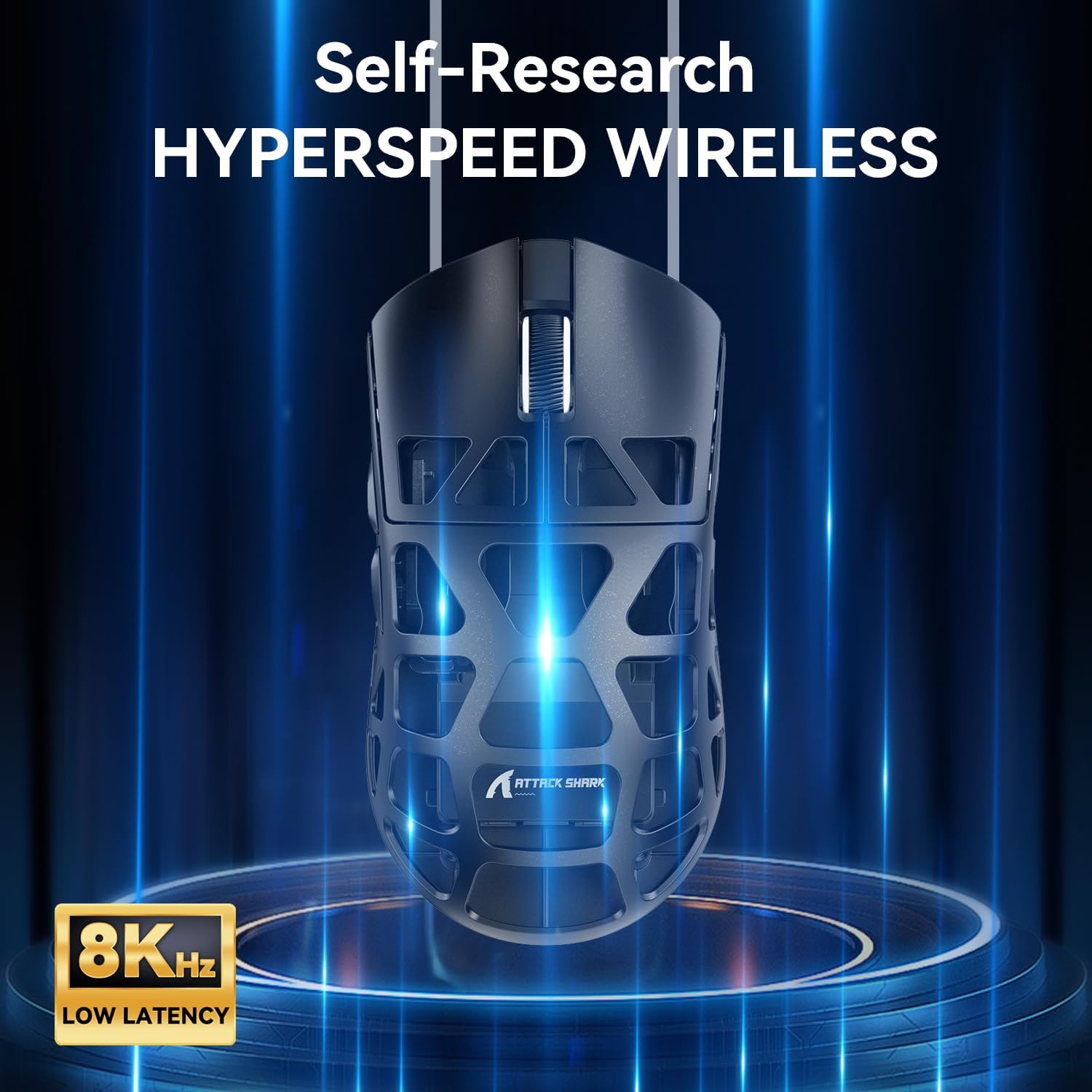 ATTACK SHARK R3 Magnesium Wireless Gaming Mouse 46g 26000 DPI 8000Hz - Black - AHW Store