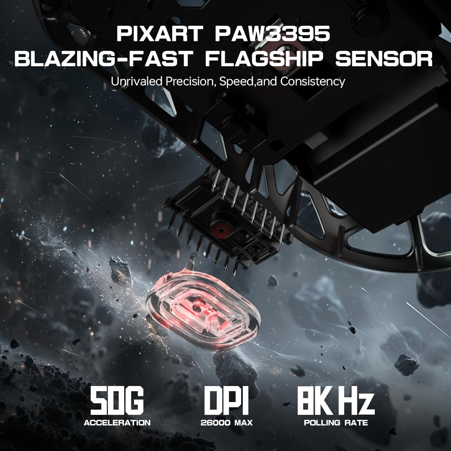 ATTACK SHARK R3 Magnesium Wireless Gaming Mouse 46g 26000 DPI 8000Hz - Black - AHW Store