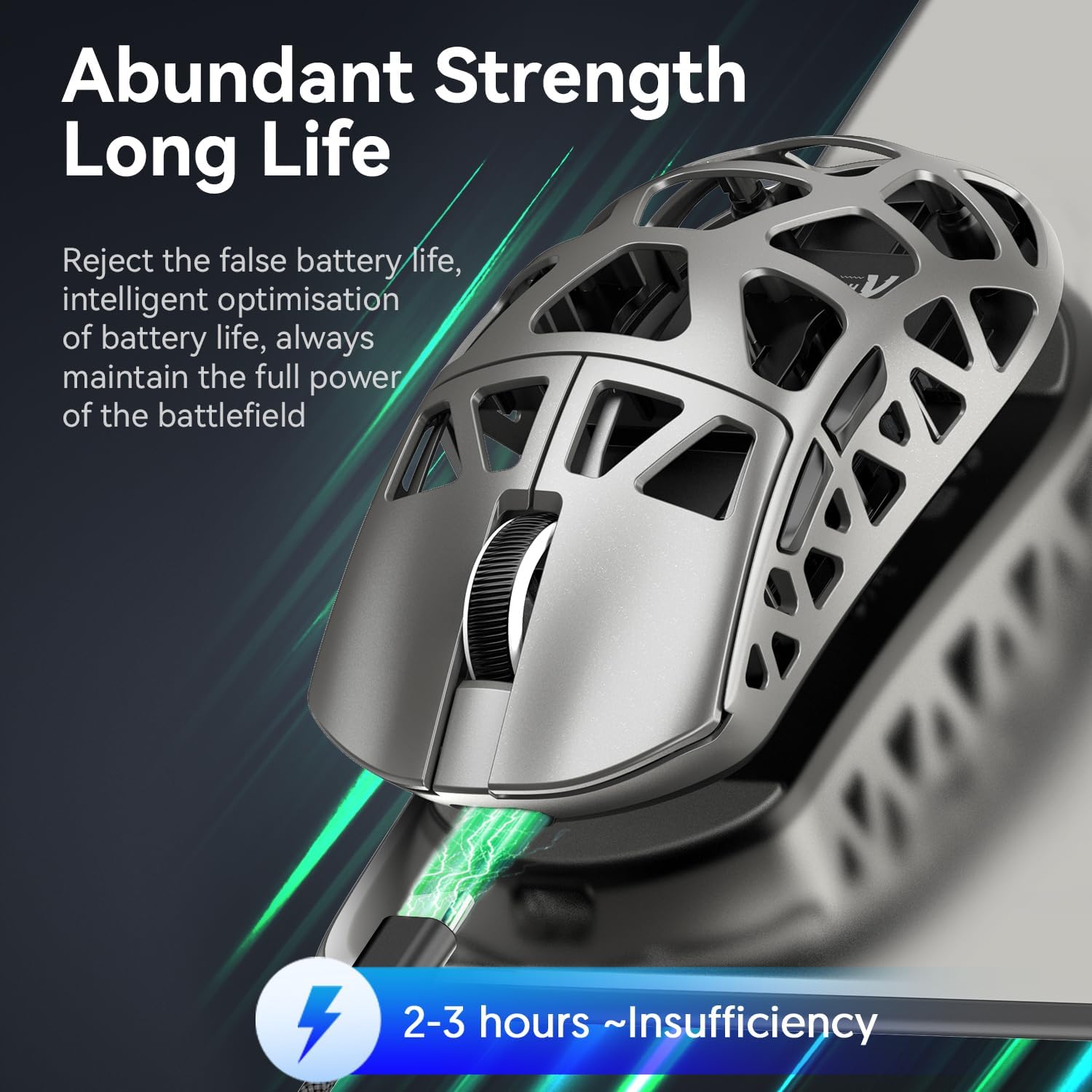 ATTACK SHARK R3 Magnesium Wireless Gaming Mouse 46g 26000 DPI 8000Hz Grey - AHW Store