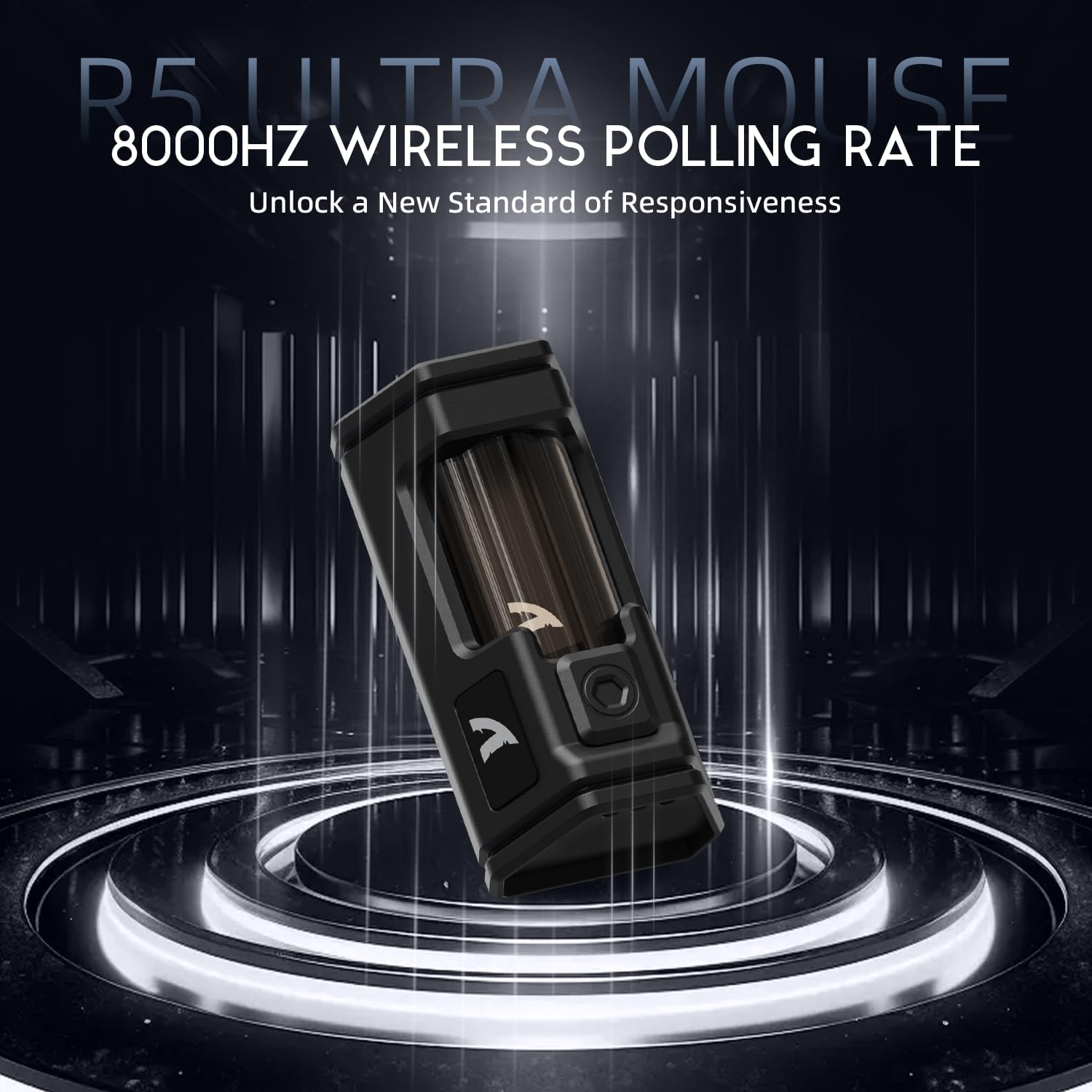 ATTACK SHARK R5Ultra 8K Carbon Fiber Wireless Gaming Mouse with 42,000 DPI - PAW3950 MAX Sensor - 39g - AHW Store