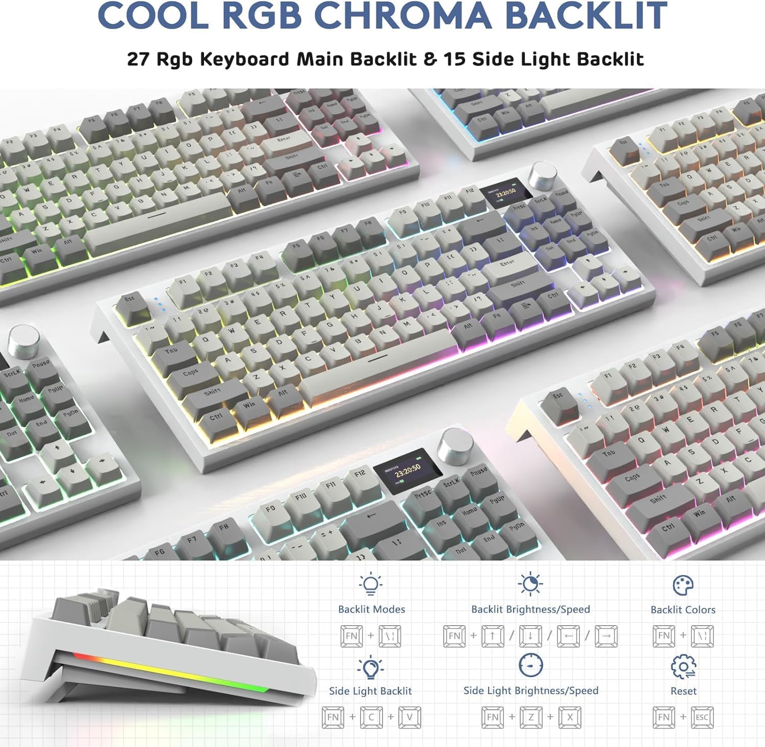 ATTACK SHARK RK86 RGB Wireless Mechanical Keyboard - AHW Store