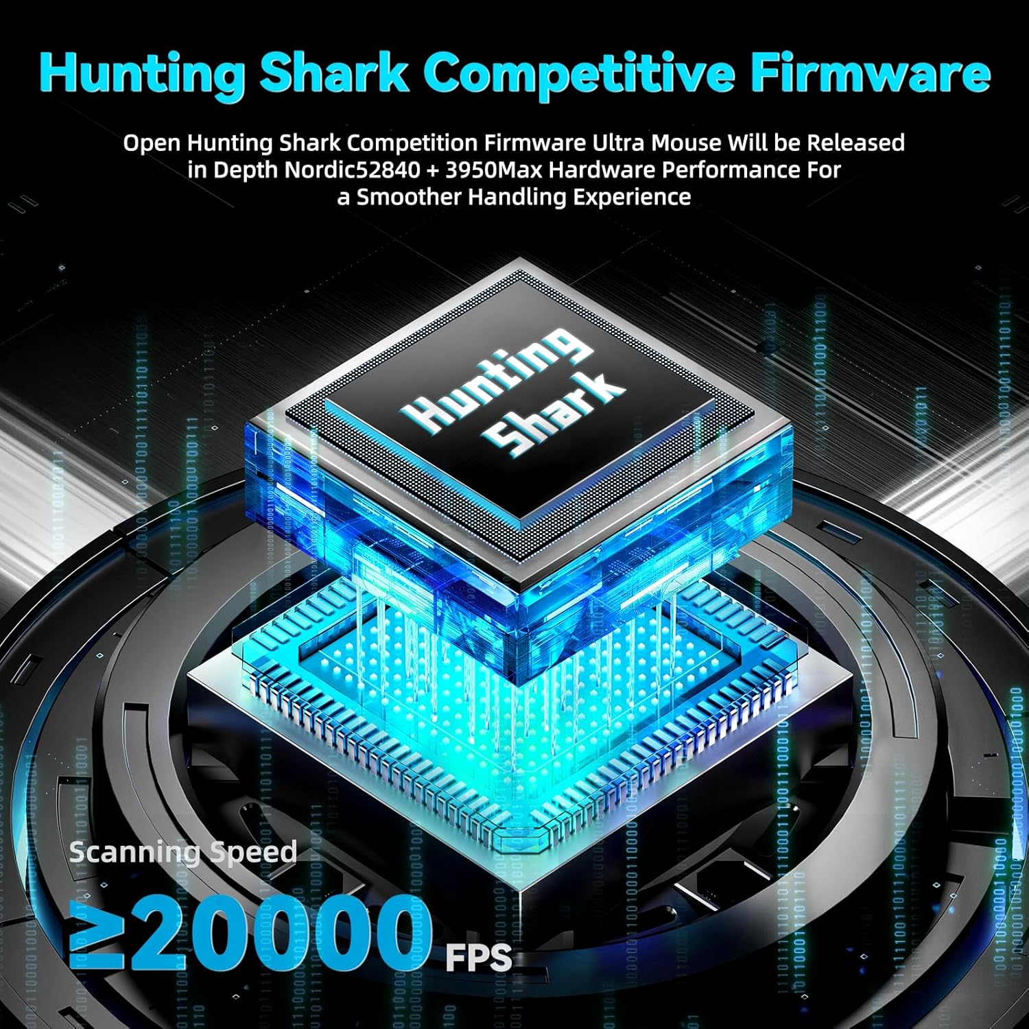 ATTACK SHARK V5 Wireless Gaming Mouse, 53g, Optical Microswitch, Nordic52840 MCU, PAW3950MAX, 8KHz L - AHW Store