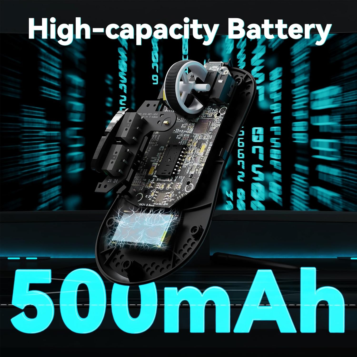 ATTACK SHARK V5 Wireless Gaming Mouse, 53g, Optical Microswitch, Nordic52840 MCU, PAW3950MAX, 8KHz L - AHW Store