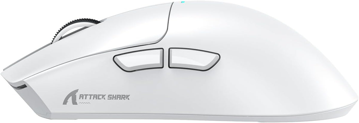 Attack Shark X11 Gaming Mouse 22000 DPI BT/2.4G Wireless/Wired Magnetic Charging Dock – White - AHW Store