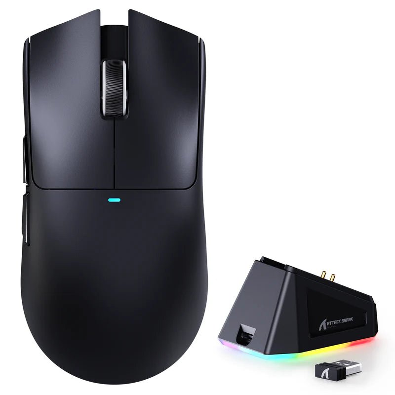 ATTACK SHARK X11 Gaming Mouse with Magnetic Charging Dock, PixArt PAW3311 Gaming Sensor, BT/2.4G Wireless/Wired Gaming Mouse - AHW Store